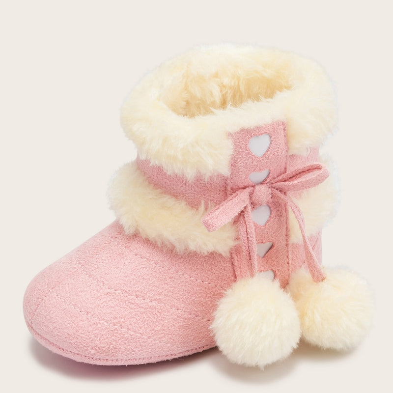 ETOSELL Toddler Plush Lined Newborn Fleece Shoes